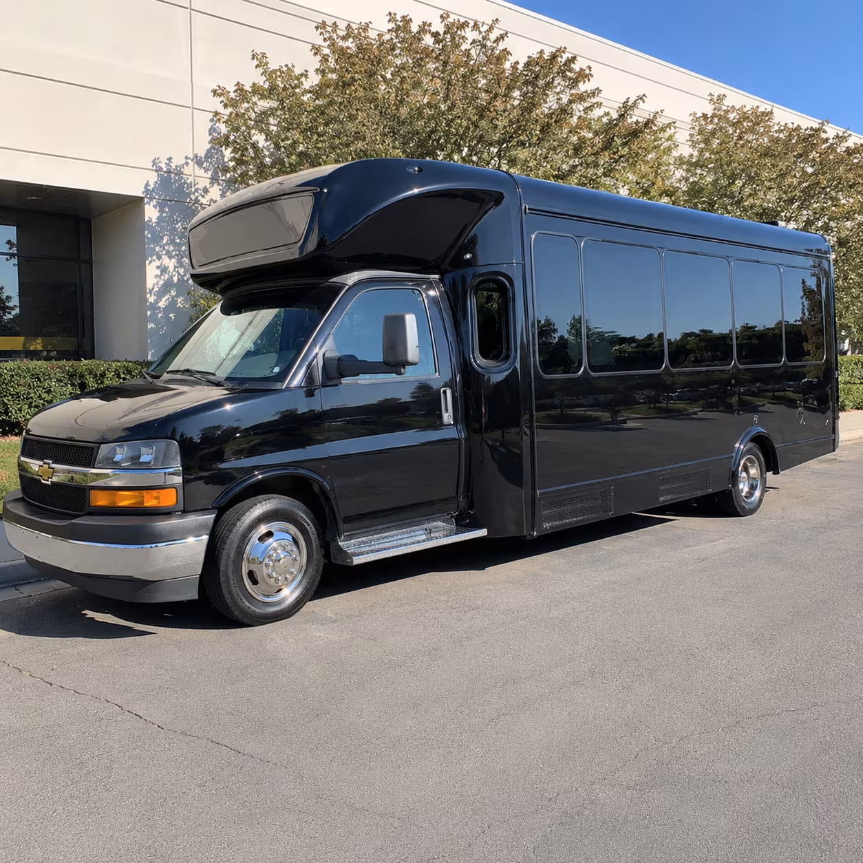 Passenger watching the Alexandria scenery during a regional party bus road trip