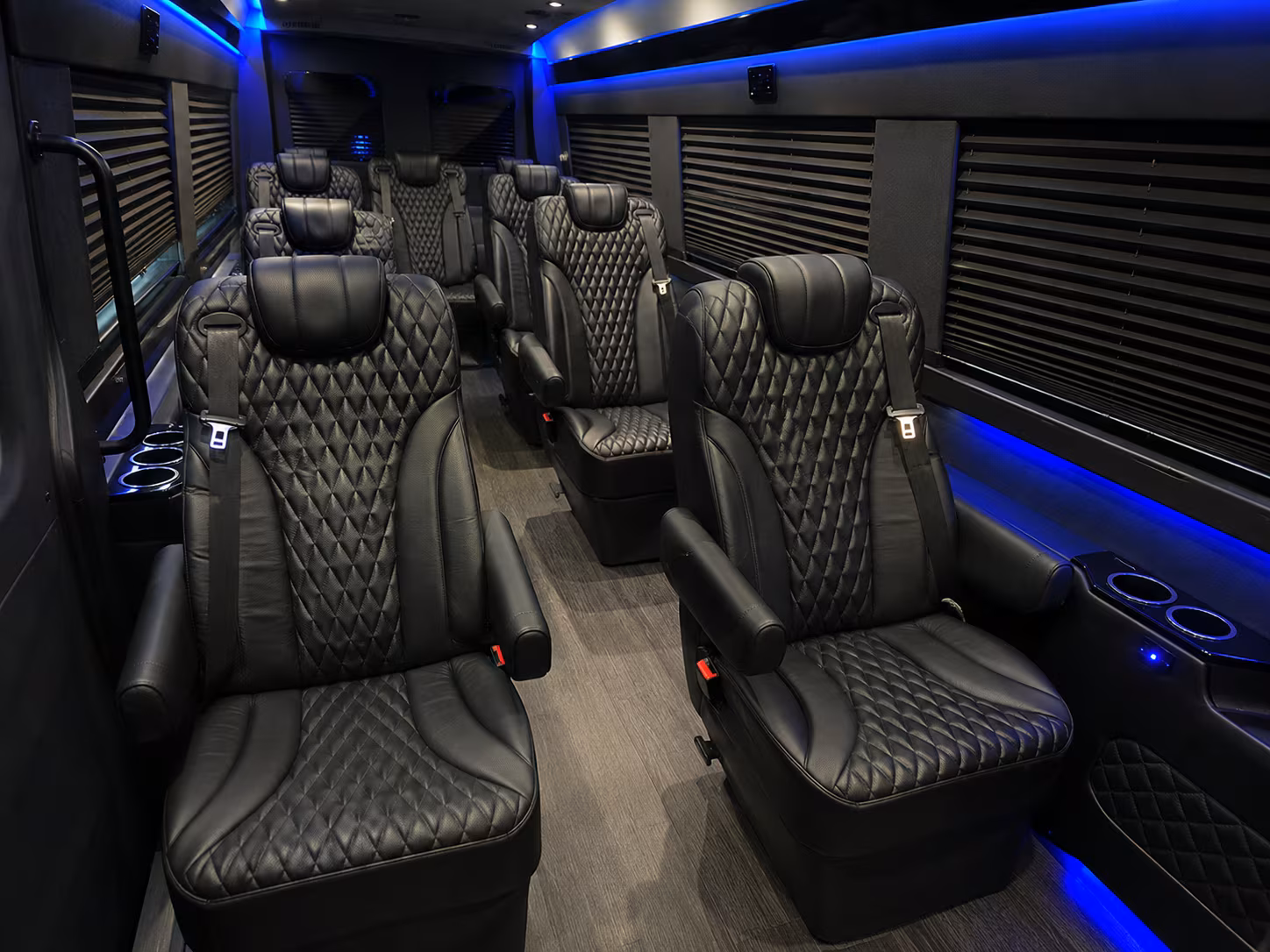 Alexandria Airport Shuttle & Transportation party bus interior