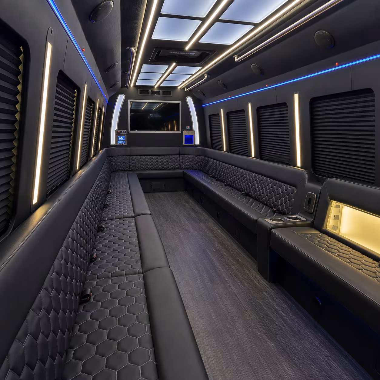 Alexandria Bachelor & Bachelorette Transportation onboard seating