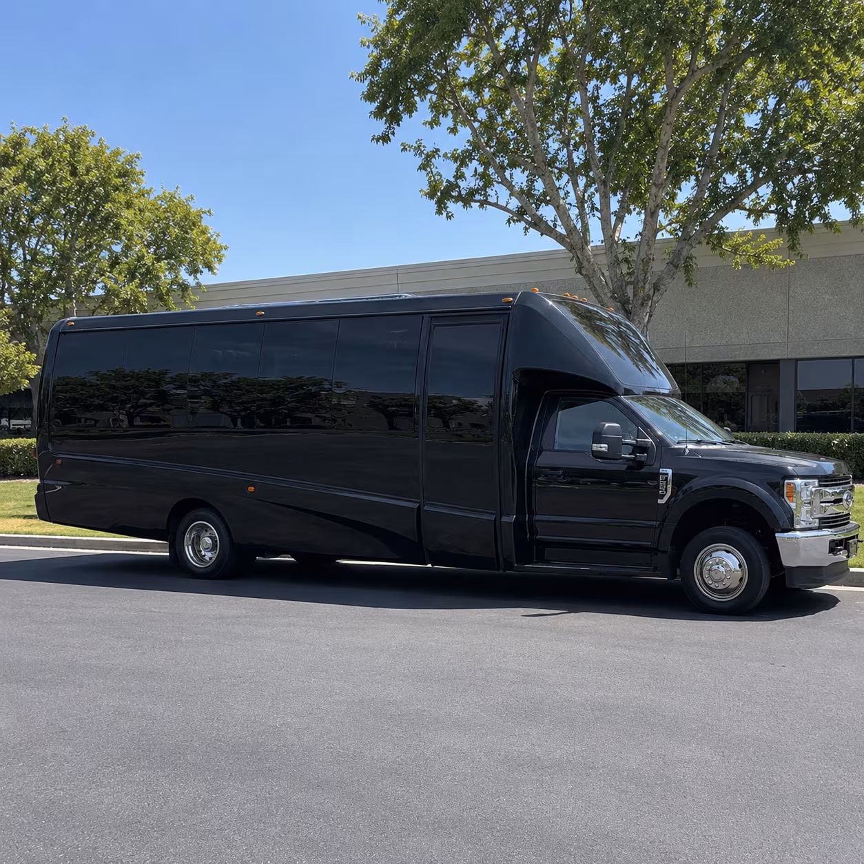 Alexandria Birthday, Sweet 16, & Quinceañera Transportation party bus exterior