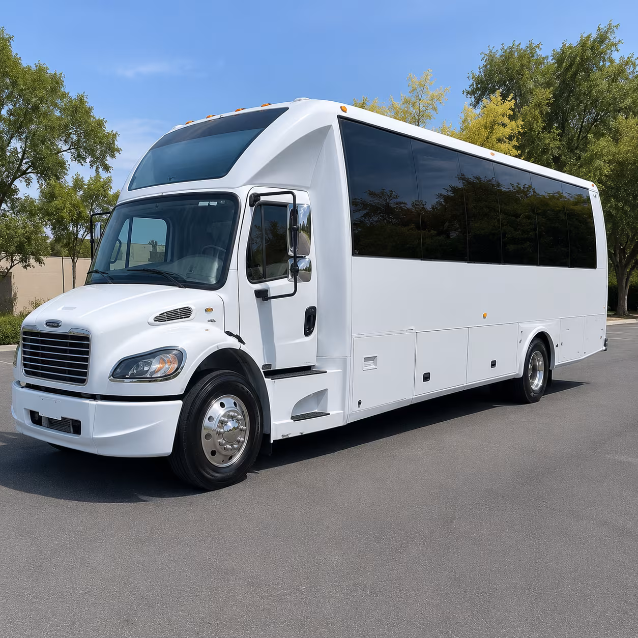 Alexandria Birthday, Sweet 16, & Quinceañera Transportation party bus exterior