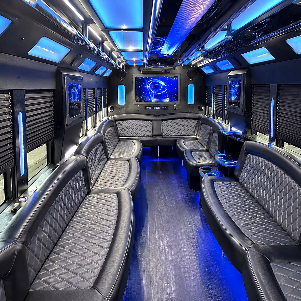 Alexandria Concert & Music Festival Transportation party bus interior