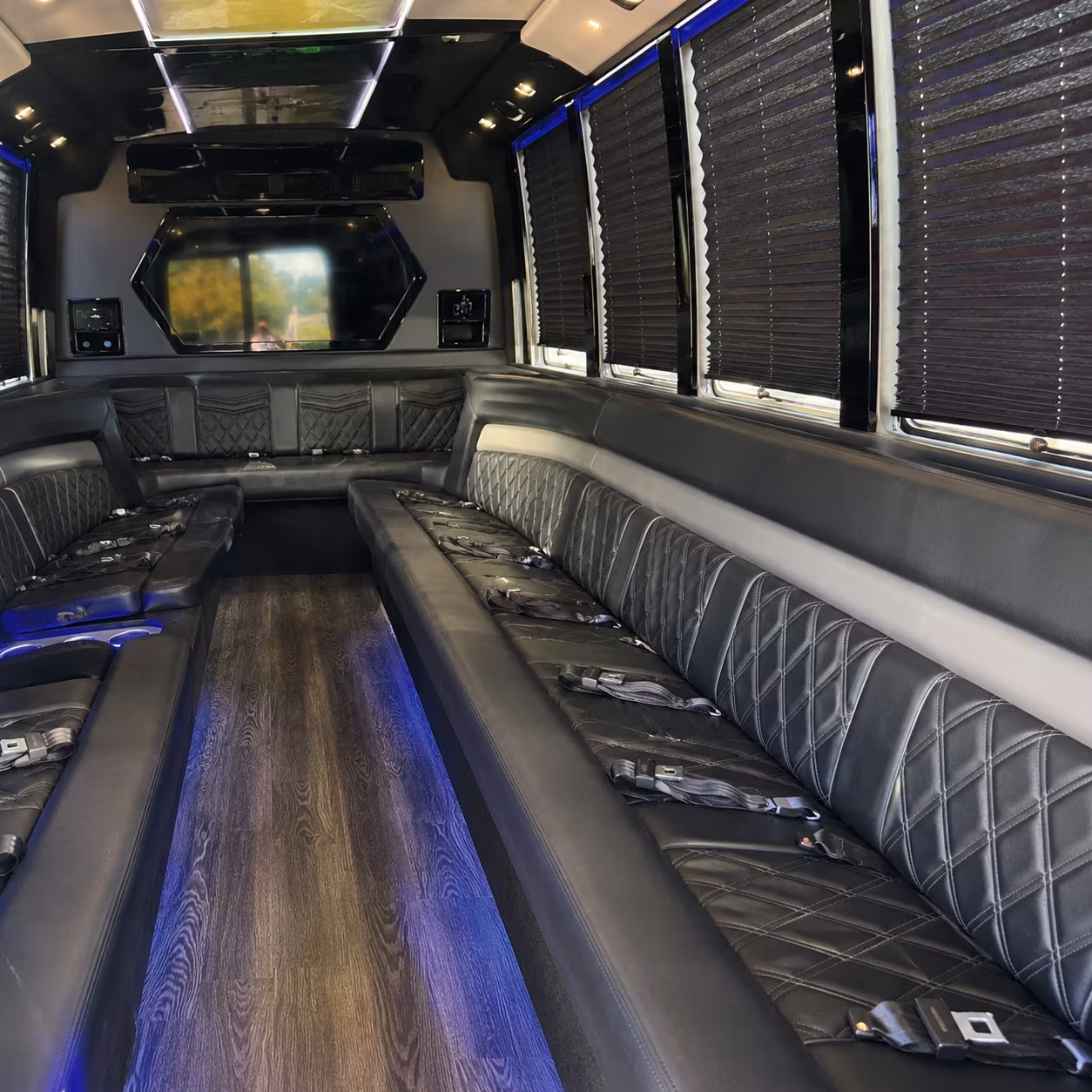 Alexandria Concert & Music Festival Transportation party bus interior