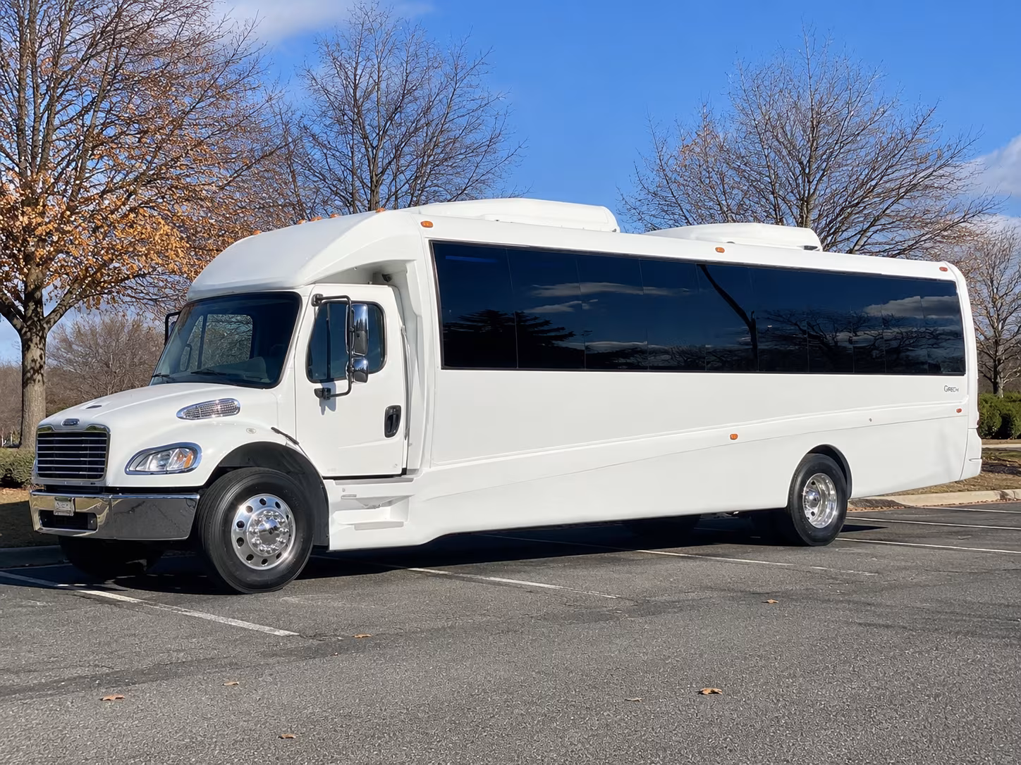 Alexandria Private Event Transportation party bus exterior