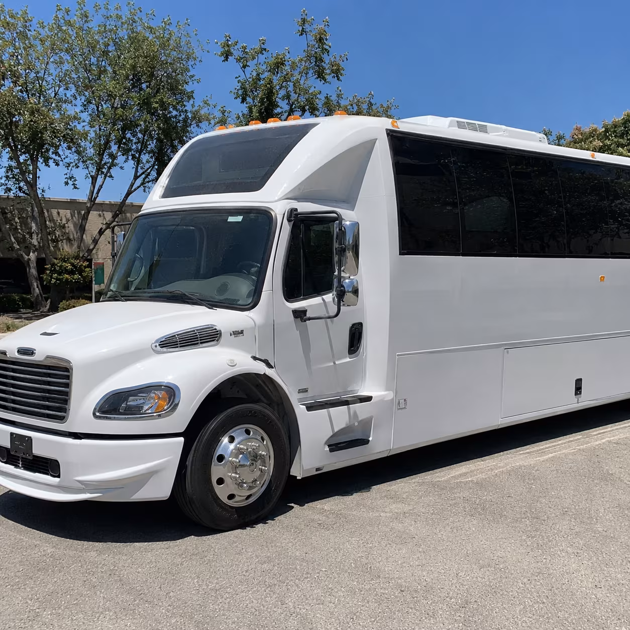 Alexandria Private Event Transportation party bus exterior