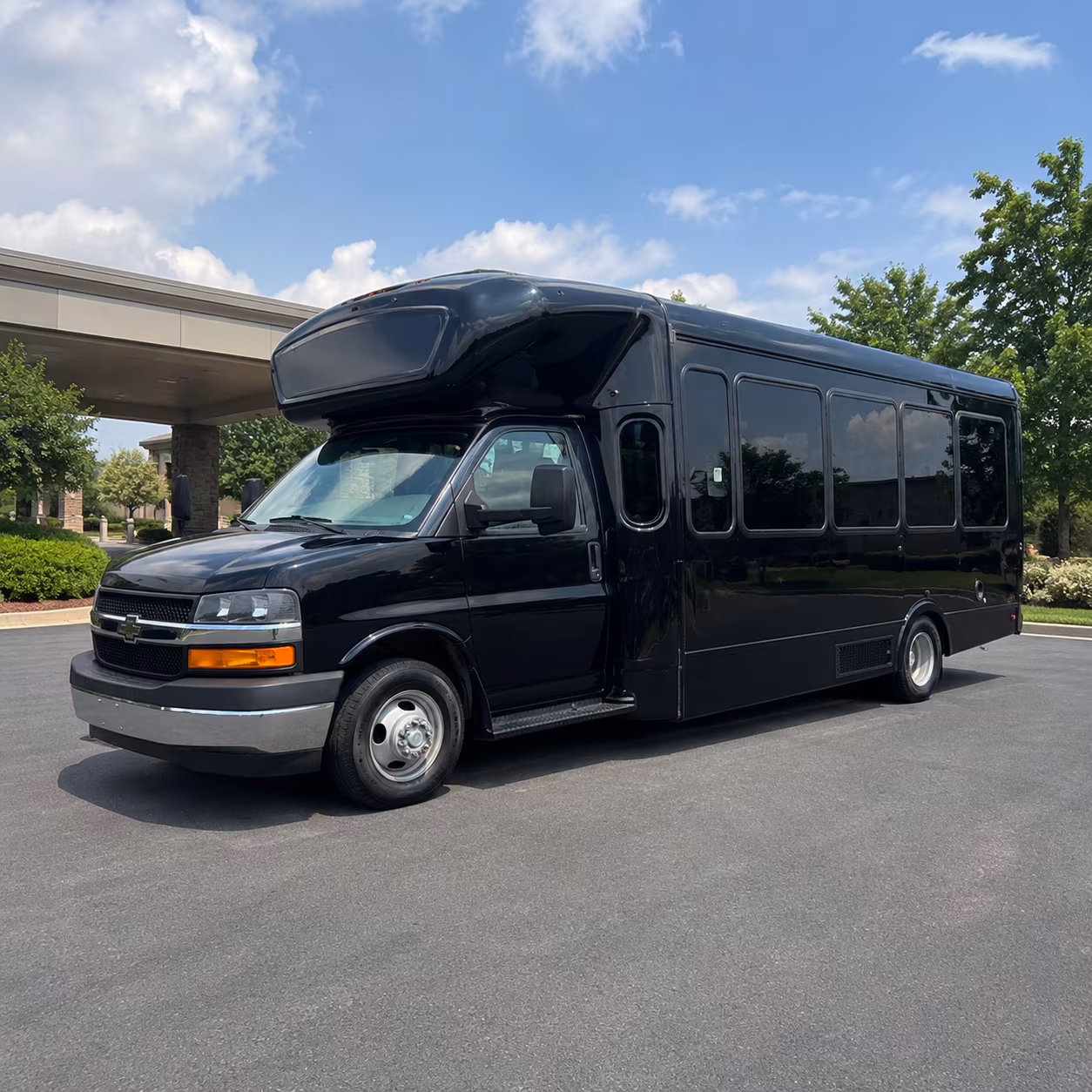 Alexandria Prom & Homecoming Transportation party bus exterior
