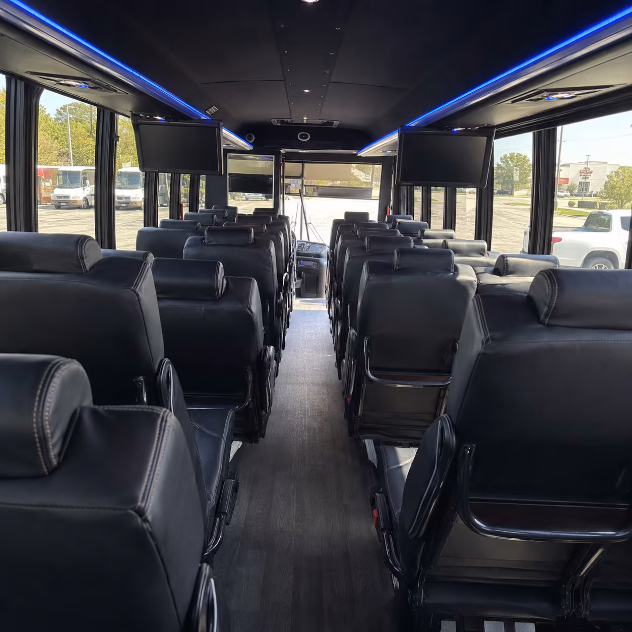 Alexandria School Event Transportation party bus exterior