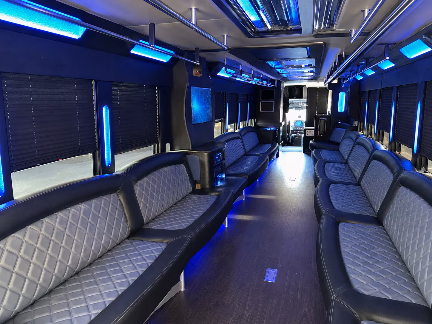 Alexandria Sporting Event Transportation party bus exterior