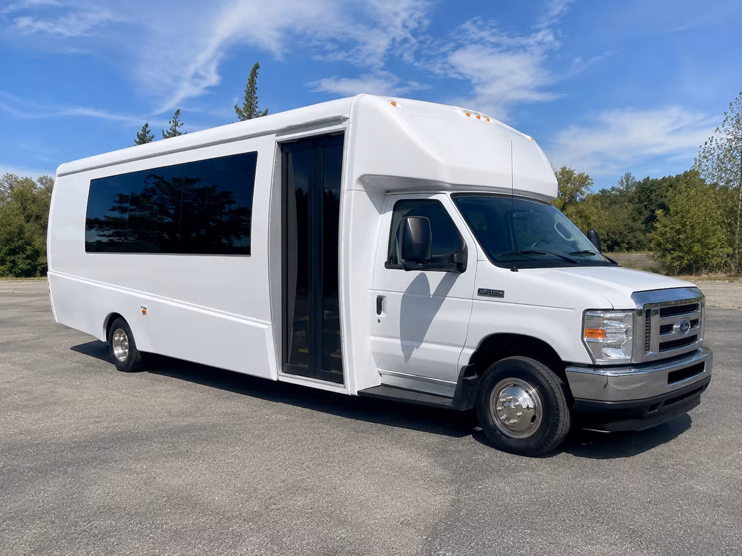 Alexandria Sporting Event Transportation party bus exterior