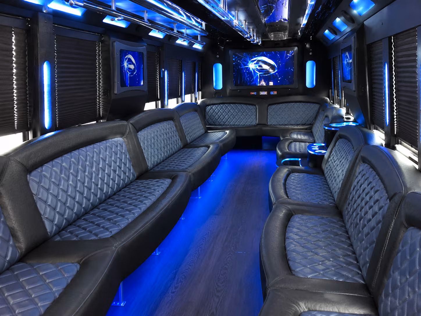 Alexandria Wedding Transportation party bus exterior